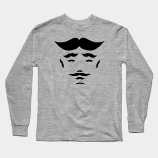 100 Percent Mustache Long Sleeve T-Shirt